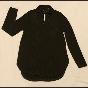 Mock Choker Sweater